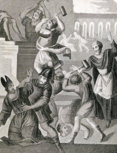 Destruction of the temple of Baal by English School